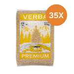 Verba Premium houtpellets – 525 kg (35 × 15 kg) | ENplus A1 & DIN+