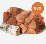 Berken Haardhout 90 Zakken (22L) – Ovengedroogd – Direct Stookbaar – Gratis Bezorging – Openhaardhout XL