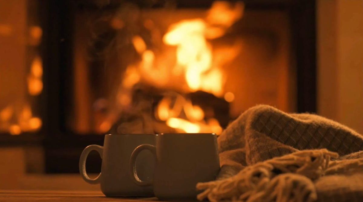 Warm haardvuur met ovengedroogd haardhout